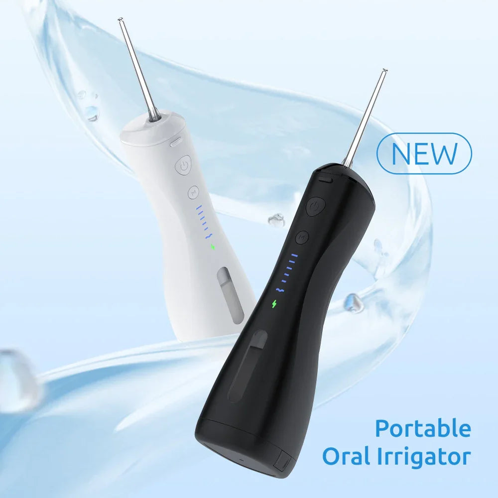 SYNHOPE Portable Oral Irrigator with pulsation tech, IPX7 waterproof for home & travel oral care