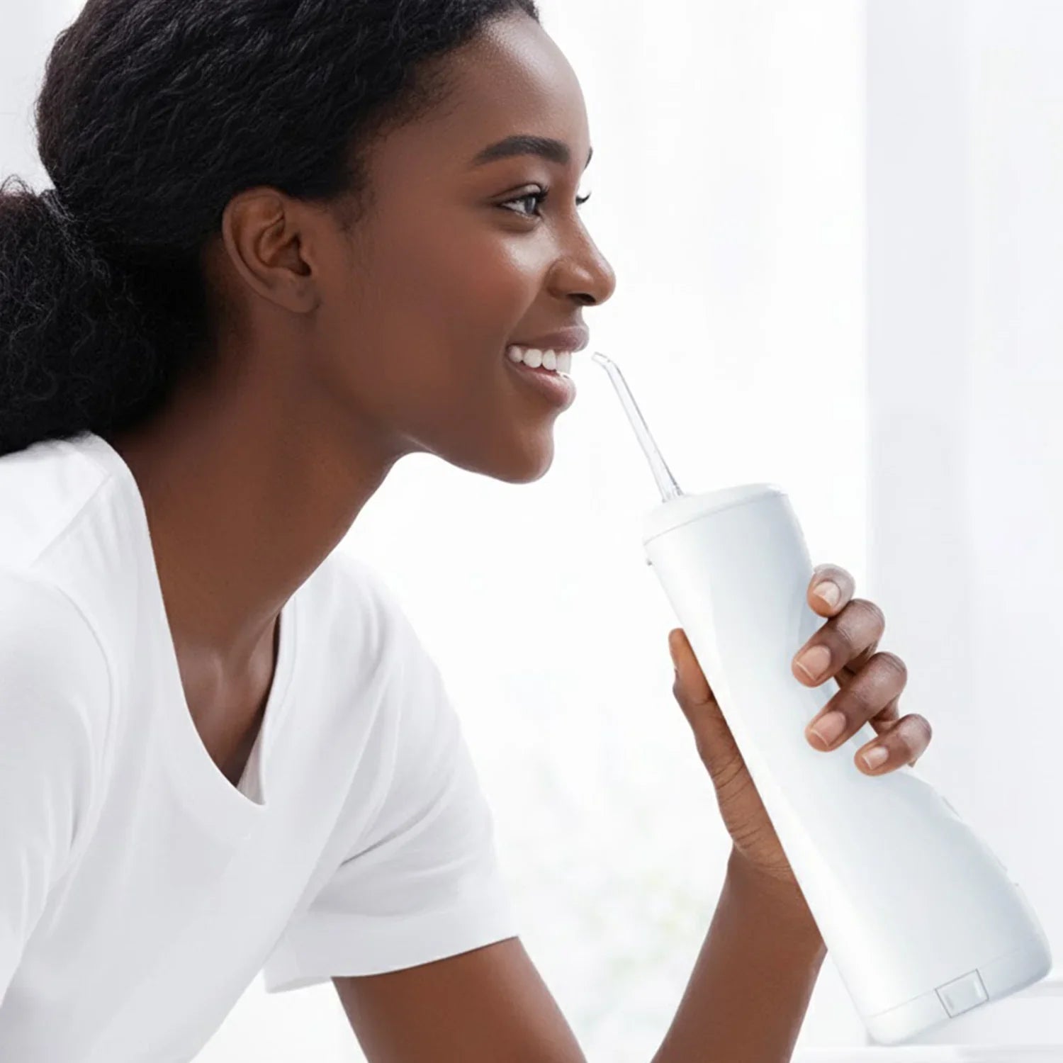 SYNHOPE Portable Water Flosser with pulsation technology for comprehensive oral care at home or travel