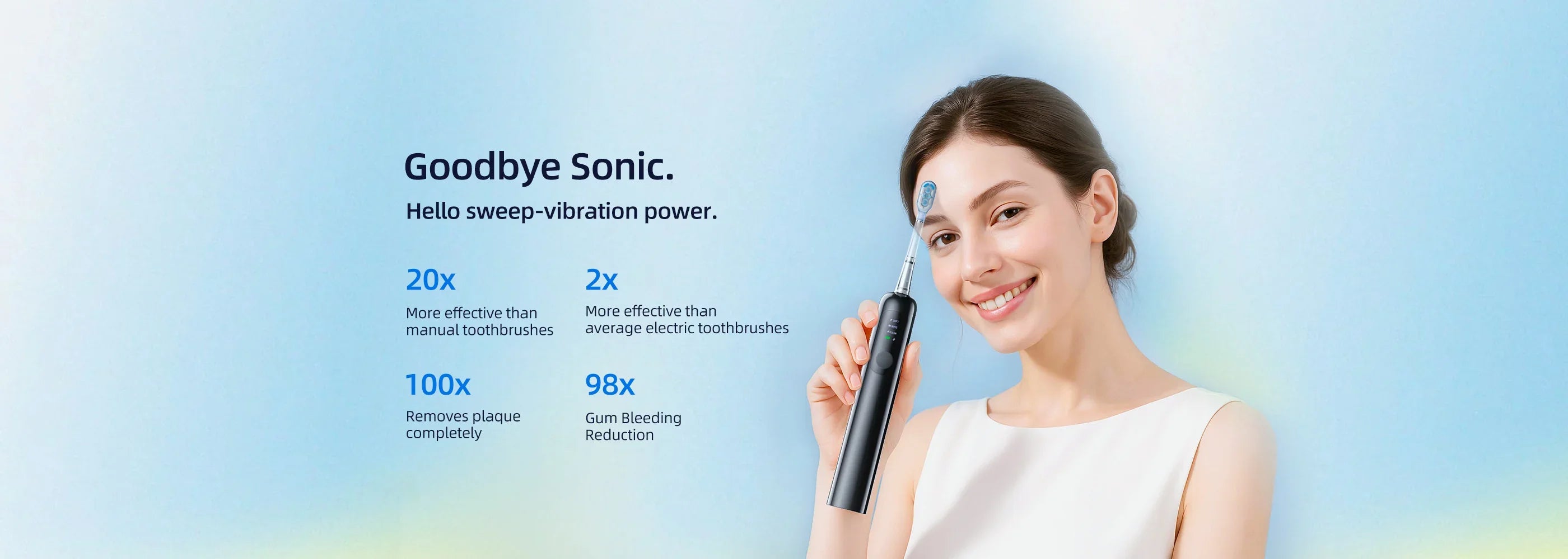 SYNHOPE Sonic Electric Toothbrush with sweep-vibration power for superior plaque removal and gum health in your daily oral care routine.