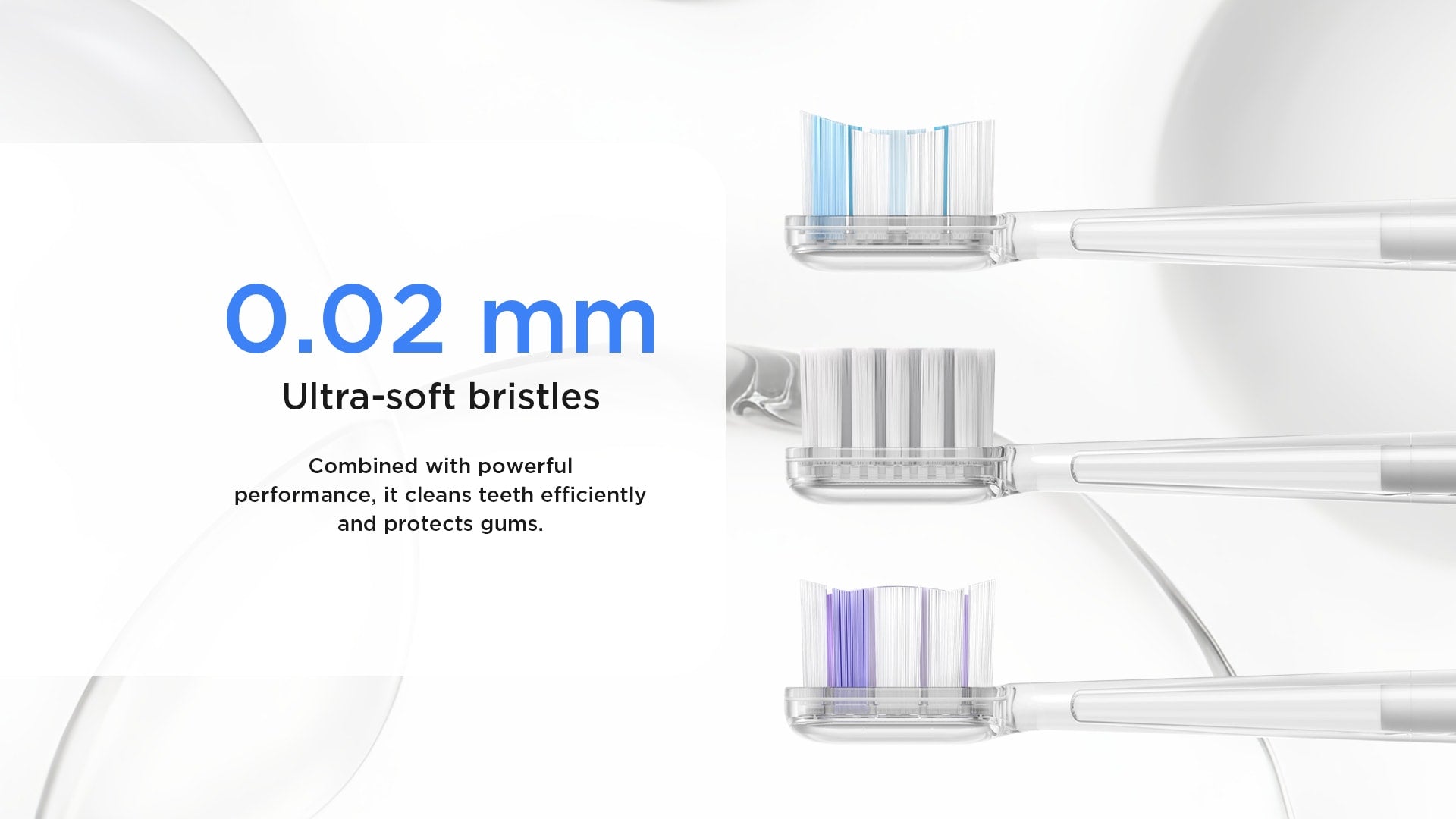 SYNHOPE Sonic Electric Toothbrush heads with 0.02mm ultra-soft bristles for gentle, effective gum protection in your oral care routine.