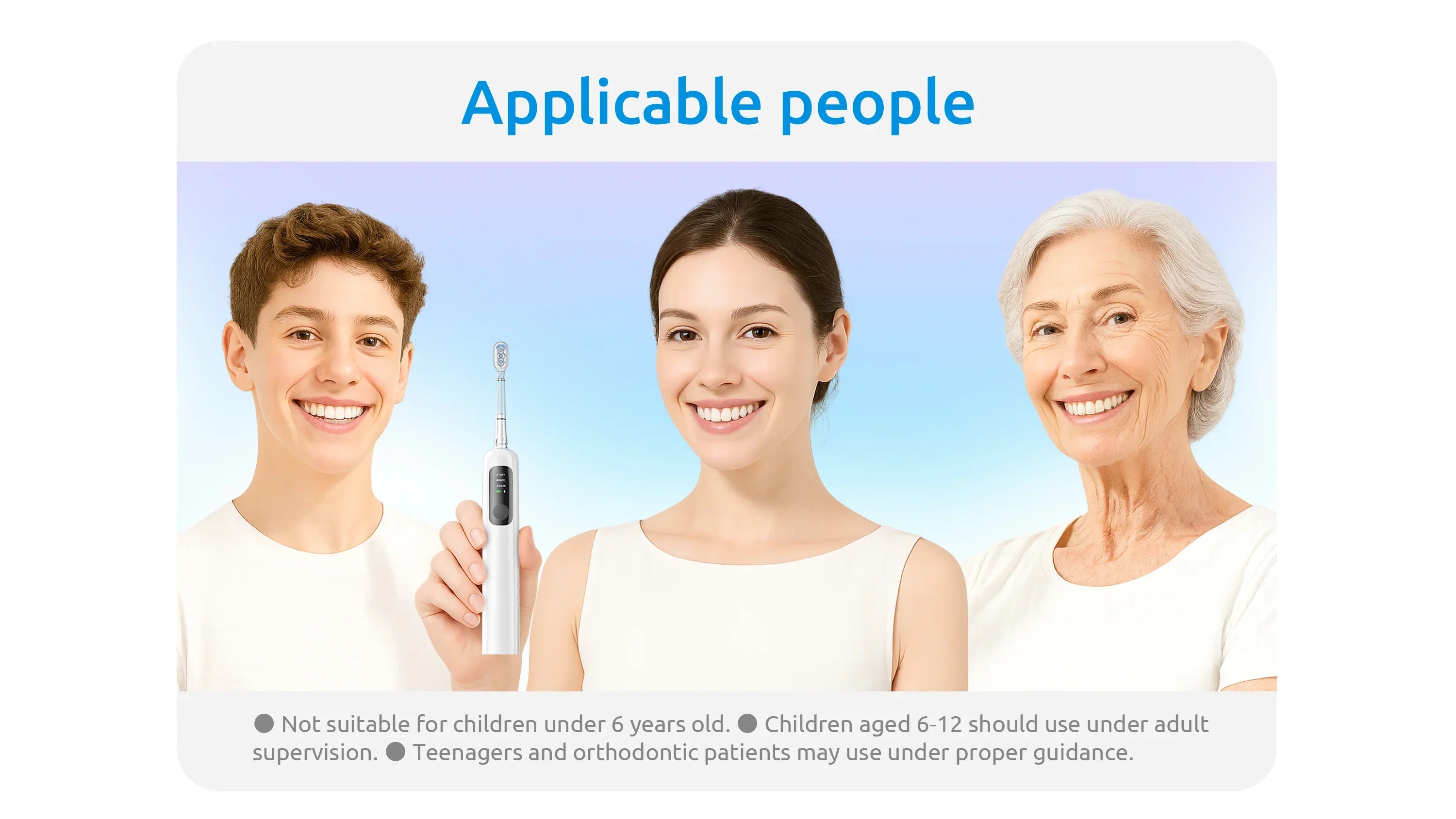 SYNHOPE Sonic Electric Toothbrush with high-frequency vibration, ideal for comprehensive oral care at home or travel