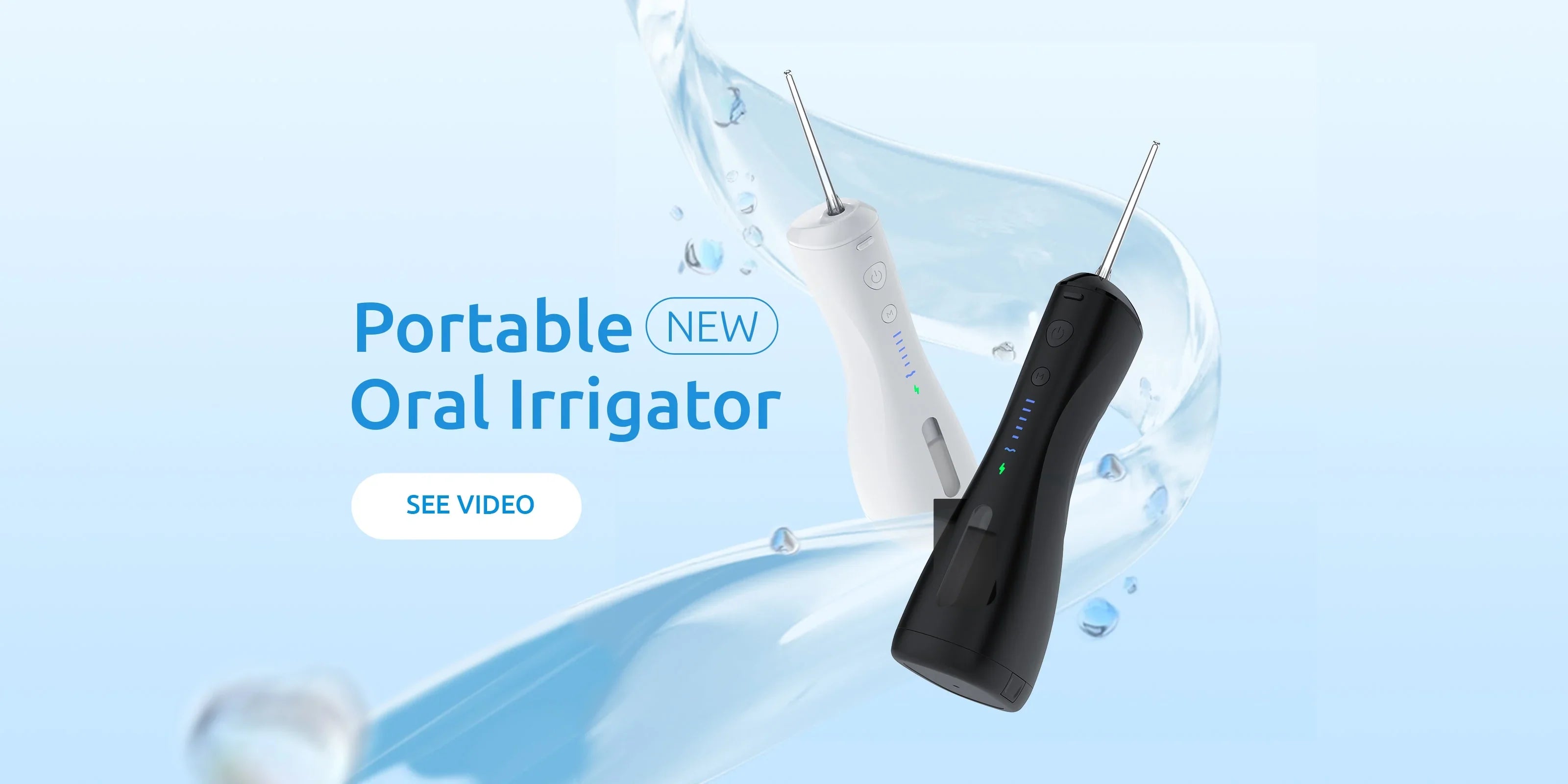 SYNHOPE Portable Water Flosser with pulsation technology for home & travel oral care routine