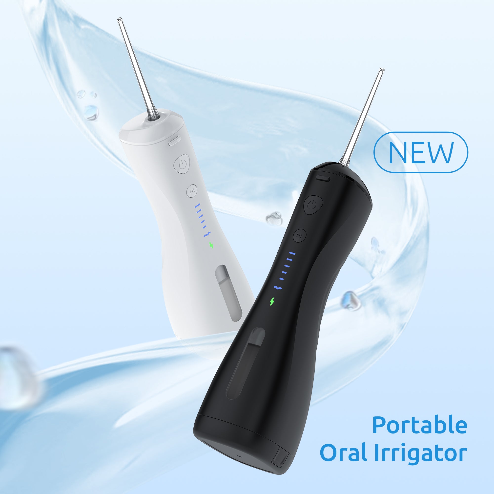 Water Flosser [Dental Cordless Portable] 6 Modes & IPX7 Waterproof Rechargeable Oral Irrigator Water Teeth Cleaner Floss Pick, Home Use WaterFlossers for Braces Bridges/Gum Care
